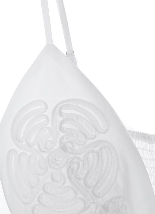 топ-бралетт с вышивкой  универсального стиля с лицевой стороны