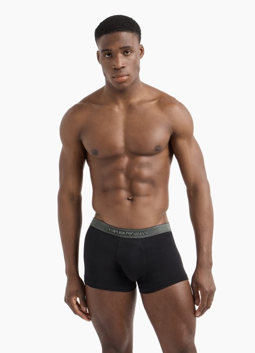 трусы-боксеры мужские mens knit trunk emporio armani по цене 5200 руб вид справа