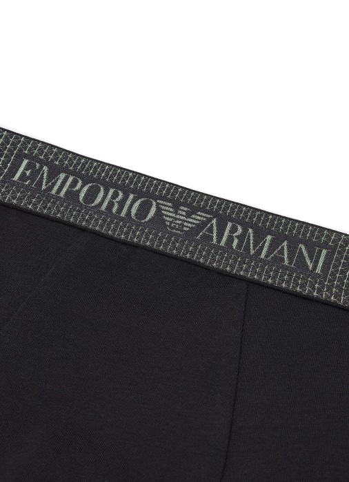 трусы-боксеры мужские mens knit trunk emporio armani из италии вид сбоку