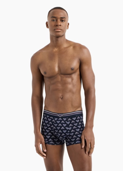 трусы-боксеры мужские mens knit trunk emporio armani по цене 5500 руб вид справа