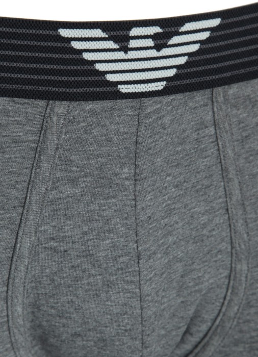 трусы-боксеры мужские mens knit trunk  от бренда emporio armani underwear вид слева