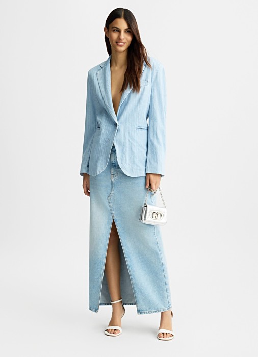 юбка женская gonna lunga  из хлопка спереди