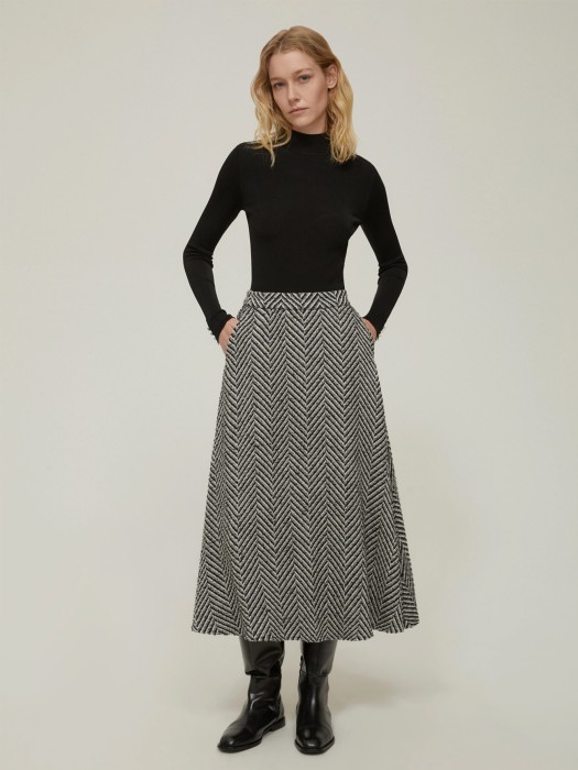 юбка женская nido penny black из италии вид сбоку