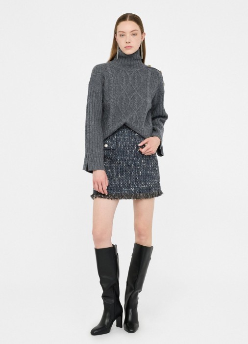 юбка женская  из хлопка спереди