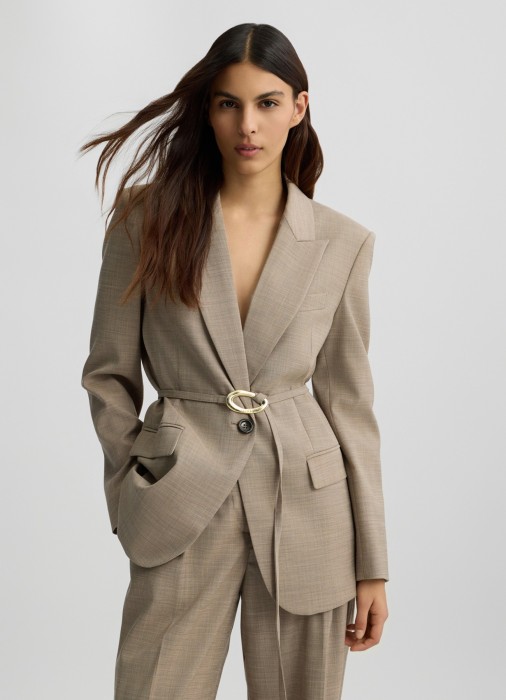 жакет женский giacca cinturata  по цене 43360 руб вид справа