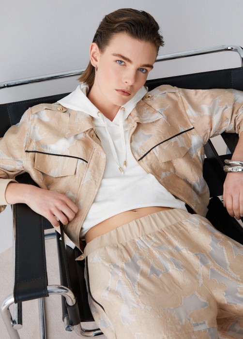 жакет женский organza  из италии вид сбоку