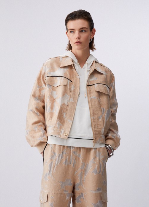 жакет женский organza  из полиэстера спереди