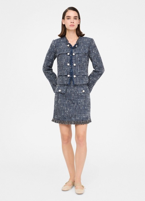 жакет женский  из хлопка спереди