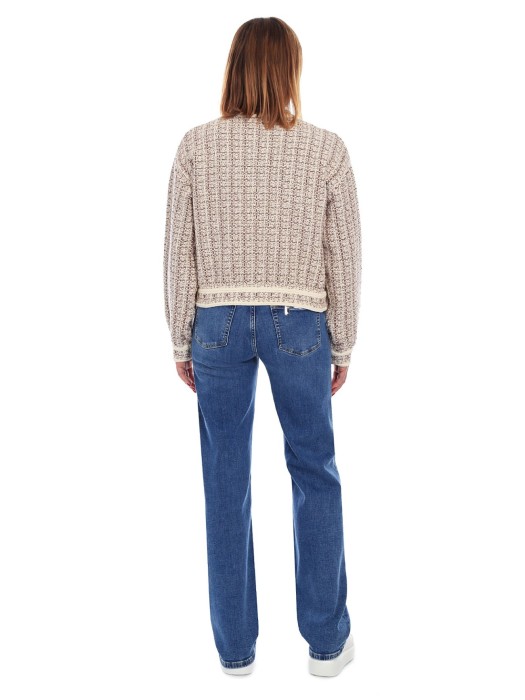 жакет женский  из хлопка спереди