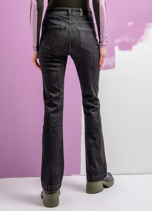 женские джинсы клеш engen  из австрии вид сбоку