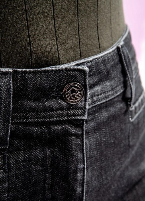 женские джинсы клеш engen  из хлопка спереди