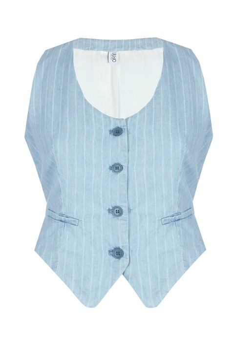 жилет женский gilet denim stripe  UA5122D4989 фотография