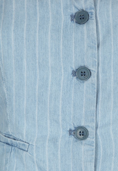 жилет женский gilet denim stripe  от бренда liu jo вид слева