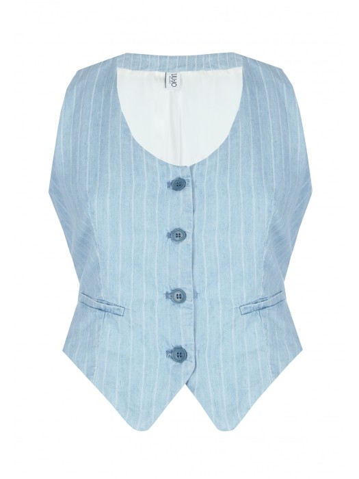 жилет женский gilet denim stripe  UA5122D4989 фотография