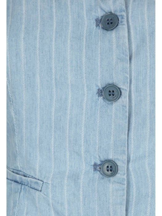 жилет женский gilet denim stripe  от бренда liu jo вид слева
