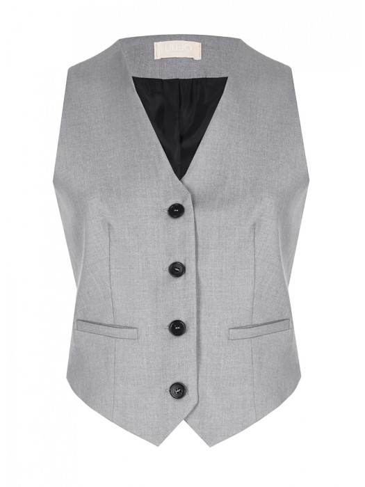 жилет женский из твила  WF4484T2627 фотография