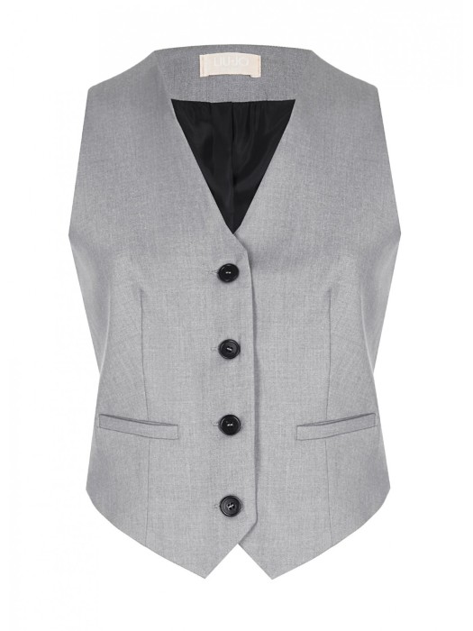 жилет женский из твила  WF4484T2627 фотография