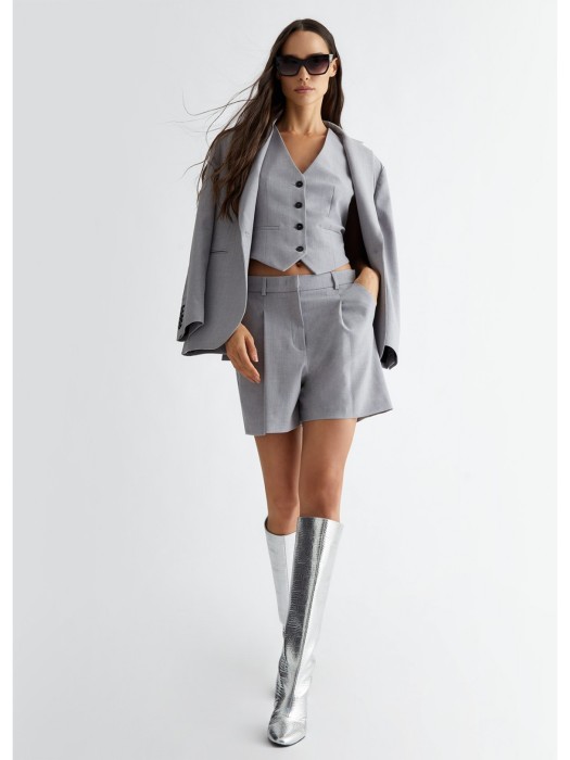 жилет женский из твила  от бренда liu jo вид слева