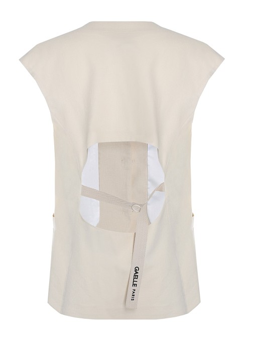 жилет женский  из франции вид сбоку