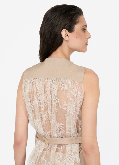 жилет женский  из италии вид сбоку