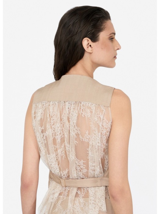 жилет женский  из италии вид сбоку