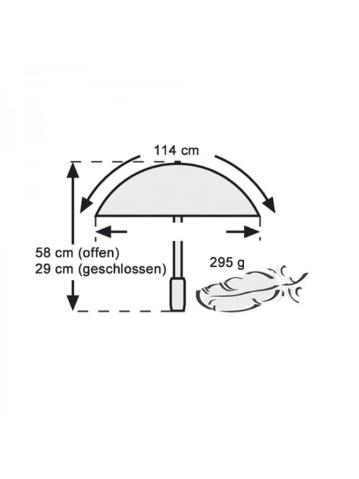 зонт light trek automatic  от бренда euroschirm вид слева
