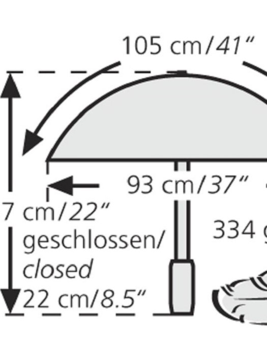 зонт trek dainty automatic  от бренда euroschirm вид слева