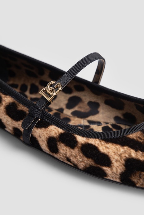 балетки dolce&gabbana модель vally из хлопка спереди