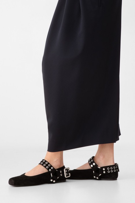 балетки  модель biker от бренда alaia вид слева