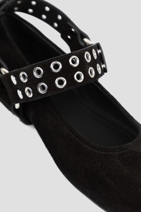 балетки  модель biker из льна спереди