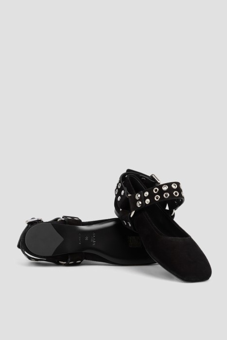 балетки  модель biker универсального стиля с лицевой стороны