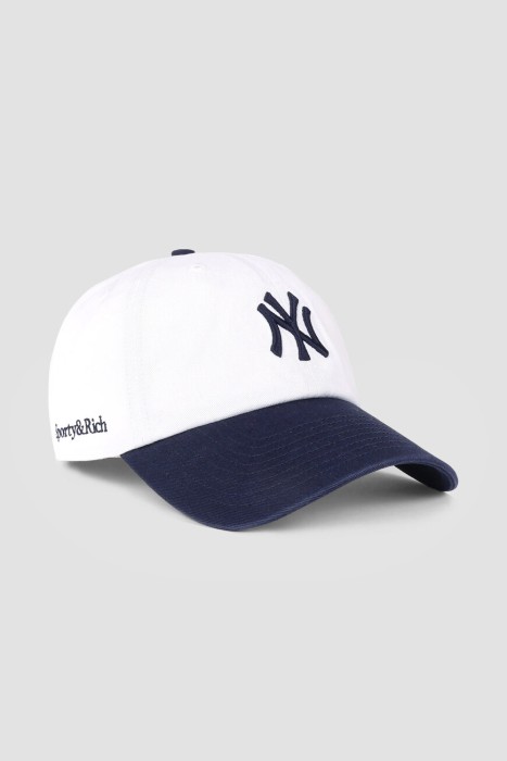 бейсболка sporty&rich модель yankees serif из америки вид сбоку