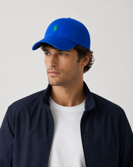 бейсболка  от бренда ralph lauren вид слева