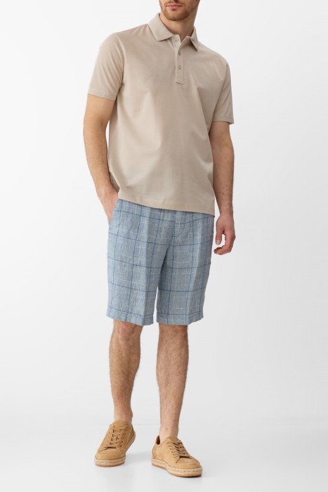 бермуды  из льна спереди