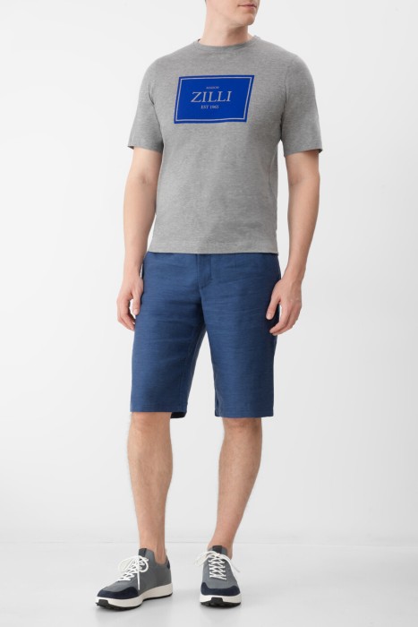 бермуды  из льна спереди