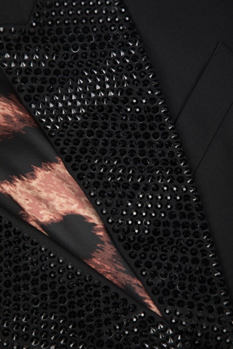 блейзер  модель skull для взрослого возраста с изнаночной стороны