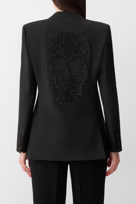 блейзер  модель skull от бренда philipp plein вид слева