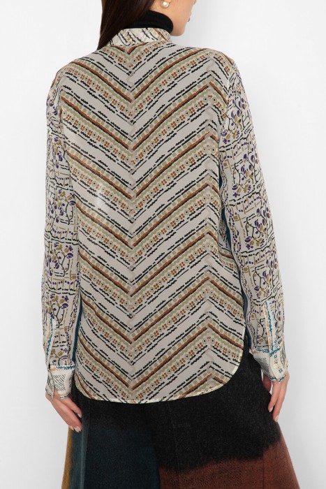 блуза  цветной по цене 76800 руб вид справа