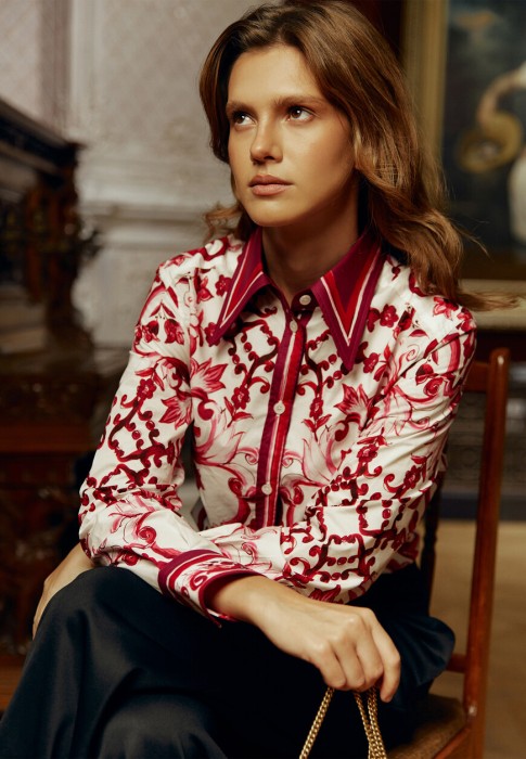 блуза dolce&gabbana для взрослого возраста с изнаночной стороны