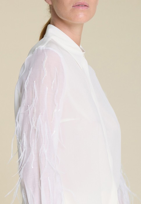 блуза  из италии вид сбоку