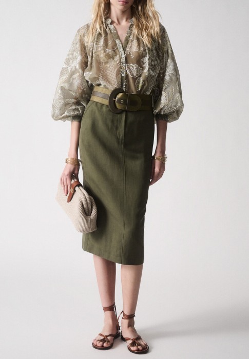 блуза  от бренда luisa spagnoli вид слева