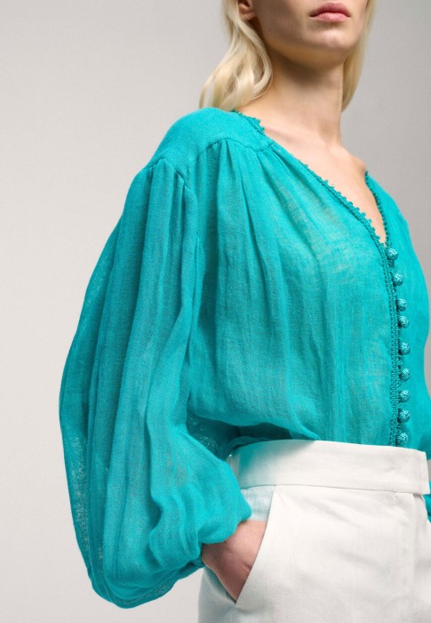 блуза  из проверенных материалов спереди