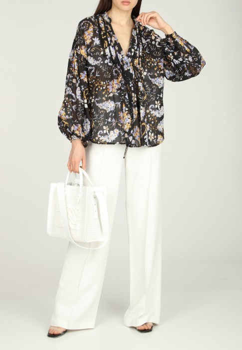 блуза  от бренда ermanno firenze вид слева