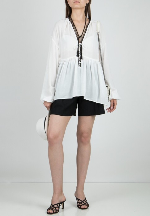 блуза  от бренда pinko вид слева