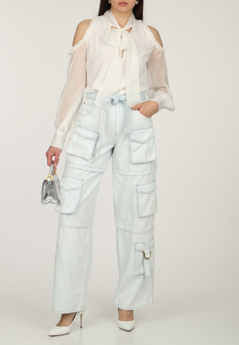 блуза  от бренда pinko вид слева