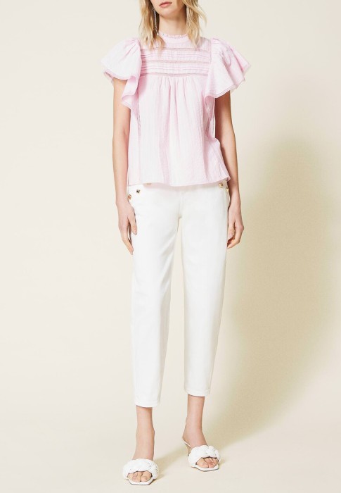 блуза  от бренда twinset milano вид слева