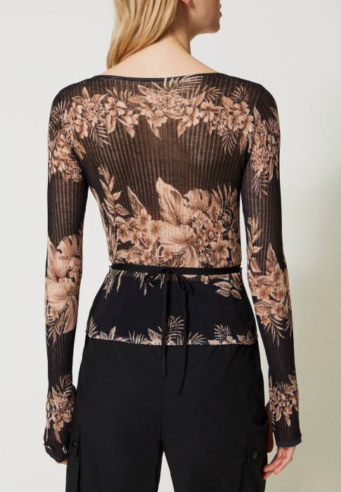 блуза  от бренда twinset milano вид слева