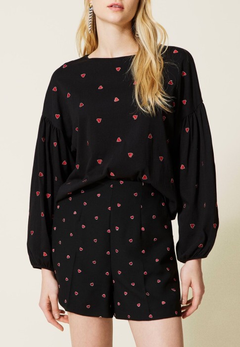 блуза  от бренда twinset milano вид слева