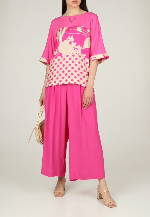 блуза  от бренда via delle perle вид слева