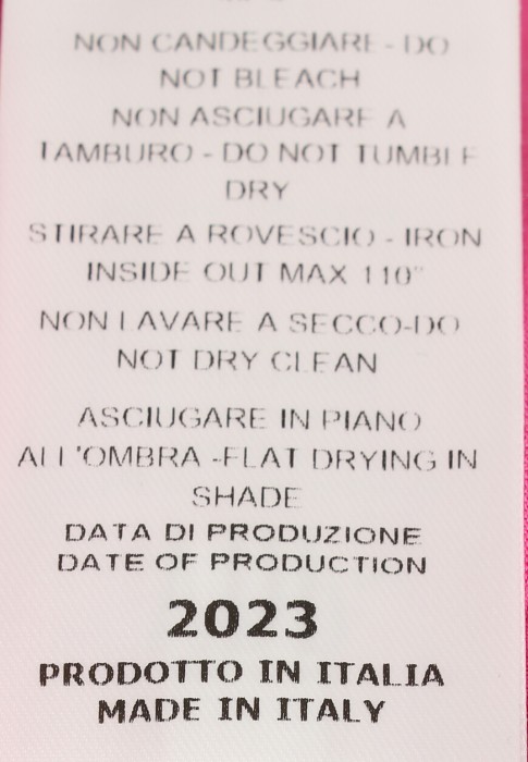 блуза  для взрослого возраста с изнаночной стороны